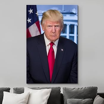 Amazon.co.jp: wall26 - ドナルド・トランプの肖像画 (第45代